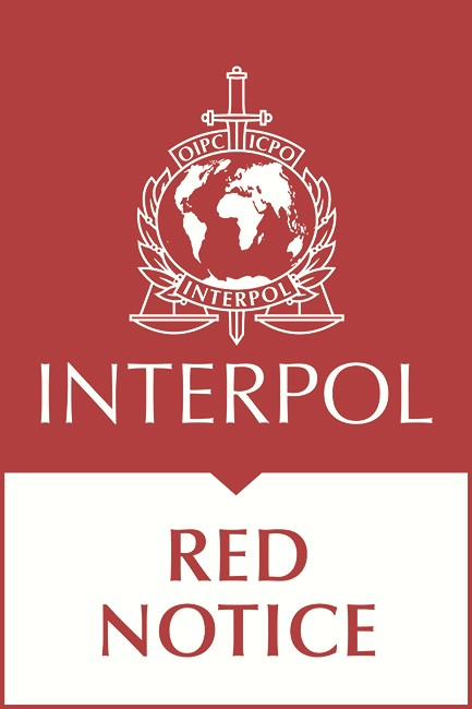 INTERPOL Red Notice relating to international criminal investigations and extradition proceedings